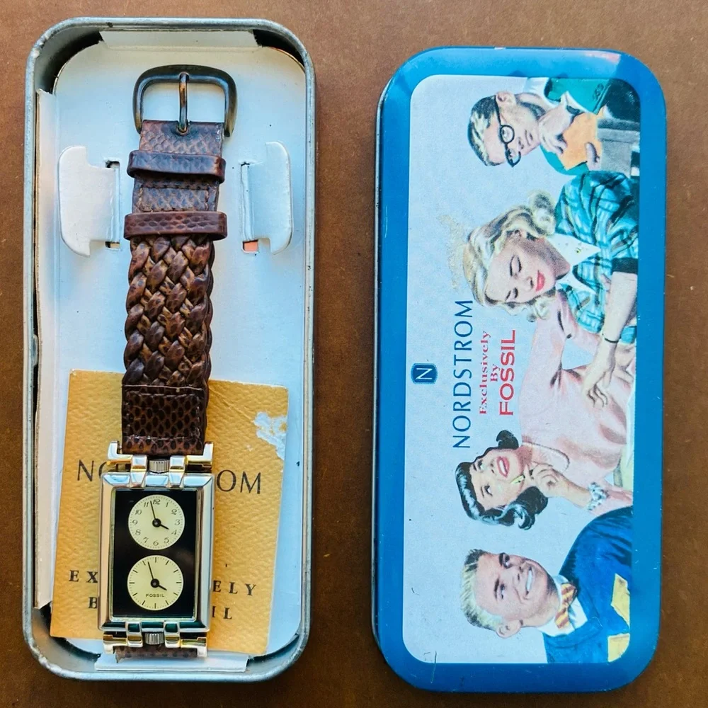 1995 FOSSIL ART DECO EC-8605